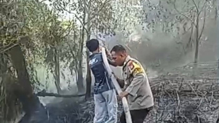 Pemadaman karhutla Palangka Raya. (Dok. Masyarakat Peduli Api (MPA))