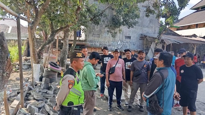 Lokasi tembok roboh di Minomartani Ngaglik Sleman