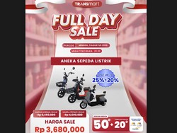 Promo Sepeda Listrik Murah di Transmart Full Day Sale
