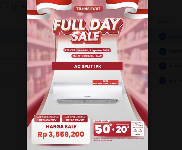 Transmart Full Day Sale