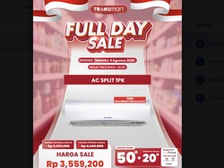 Harga Miring AC Split 1 PK Polytron di Transmart Full Day Sale