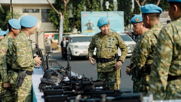 Apel pasukan Paspampres untuk pengamanan VVIP di HUT ke-81 RI, Senin (10/8/2026).