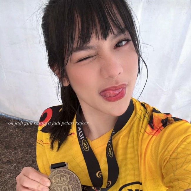 Davina Karamoy Rasakan Jadi Pelari Kalcer
