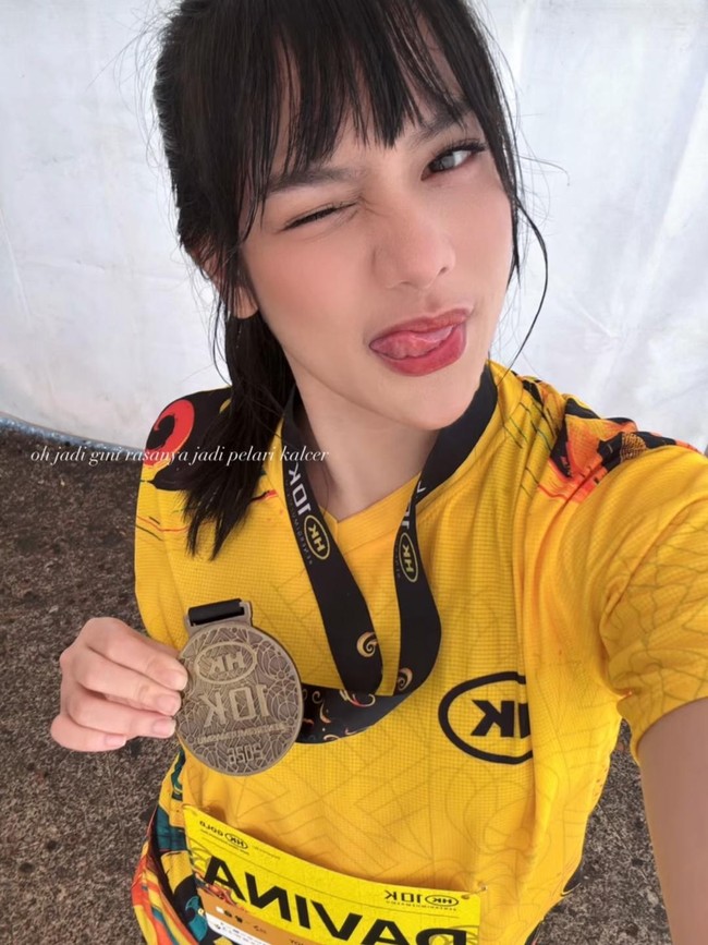 Davina Karamoy Rasakan Jadi Pelari Kalcer