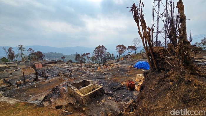 Kampung Adta Ciptamulya setelah kebakaran.