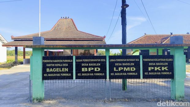 Kantor Desa Bagelen, Kecamatan Bagelen, Kabupaten Purworejo, Sabtu (11/7/2026).