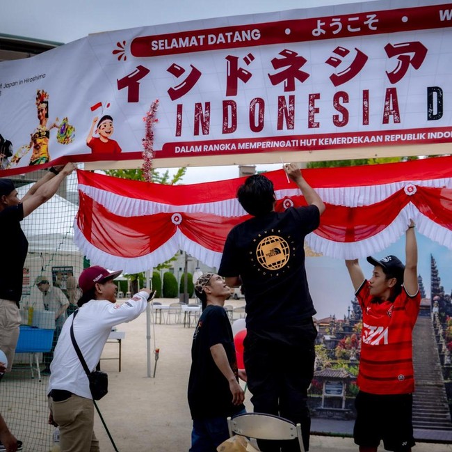 Potret Keseruan Indonesia Day Jelang HUT ke-81 RI Gelaran PPI Hiroshima