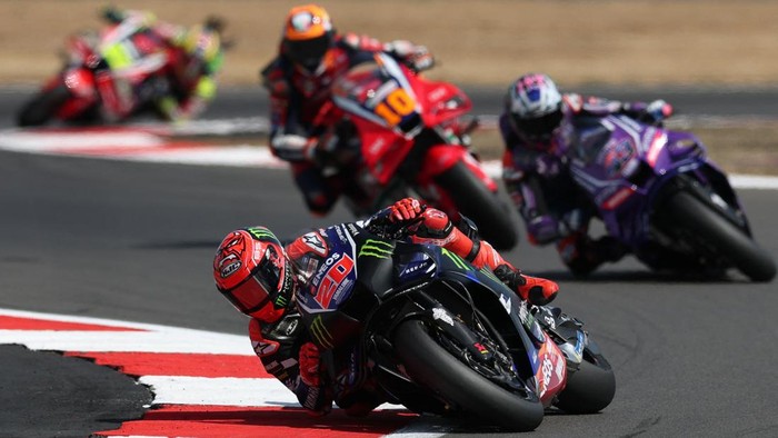 MotoGP - British Grand Prix - Silverstone Circuit, Silverstone, Britain - August 9, 2026 Monster Energy Yamaha MotoGPs Fabio Quartararo in action during the MotoGP race REUTERS/Paul Childs