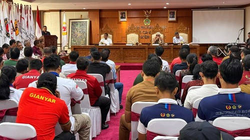 Musyawarah KONI Gianyar di kantor bupati setempat, Senin (10/8/2026). (Dok Pemkab Gianyar)