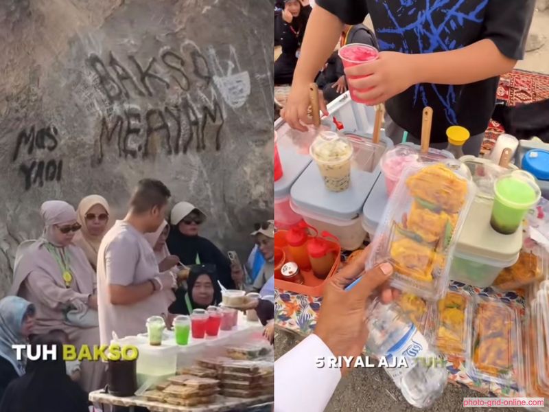 Penjual gado-gado di Makkah