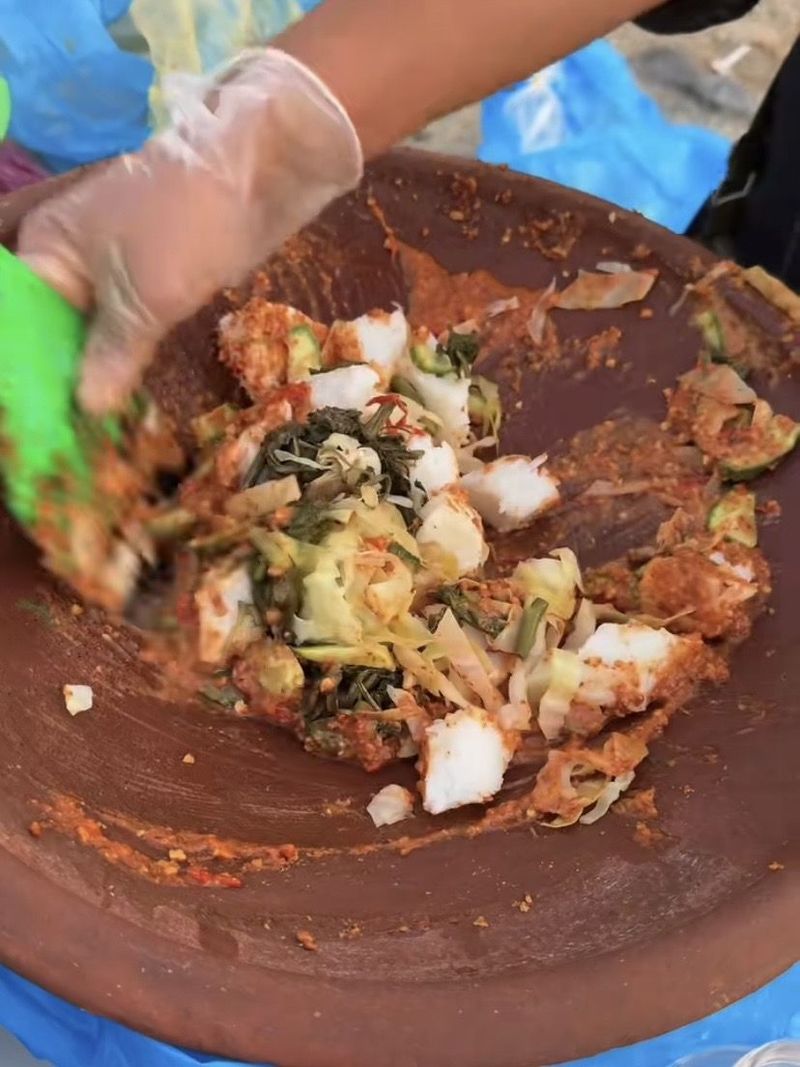 Penjual gado-gado di Makkah