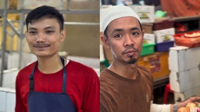 Sosok penjual ayam hingga bawang di pasar yang viral