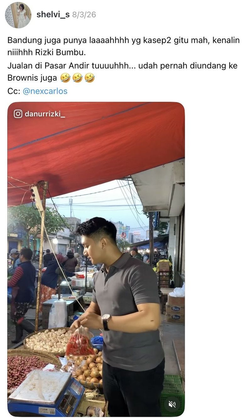 Penjual pasar yang viral Sosok penjual ayam hingga bawang di pasar yang viral
