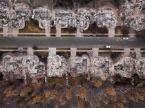 Potret Permukiman Spokane yang Hangus Dilalap Api