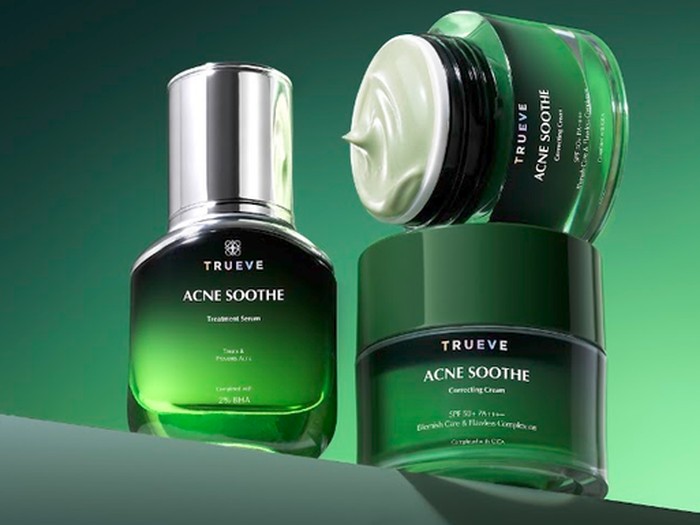 Rekomendasi acne care dari Trueve Acne Soothe Correcting Cream dan Trueve Acne Soothe Treatment Serum.
