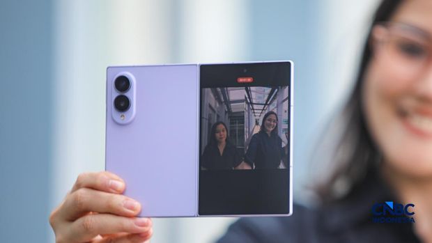 Samsung Galaxy Z Fold8. (CNBC Indonesia/Faisal Rahman)