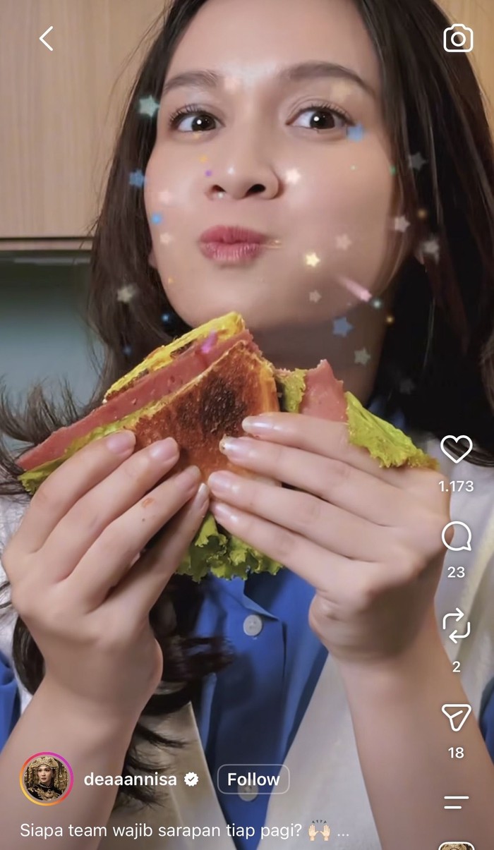 Sempat Belajar Masak, Dea Annisa Bikin Nasi Goreng Kimchi hingga Roti Panggang