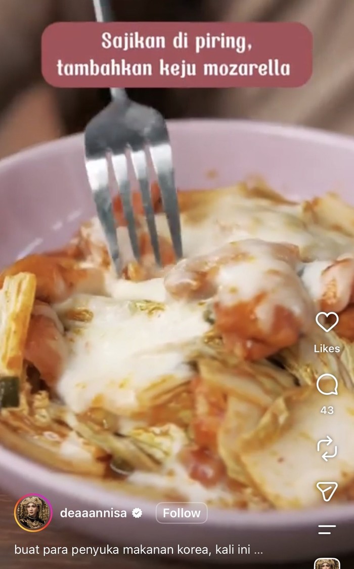 Sempat Belajar Masak, Dea Annisa Bikin Nasi Goreng Kimchi hingga Roti Panggang