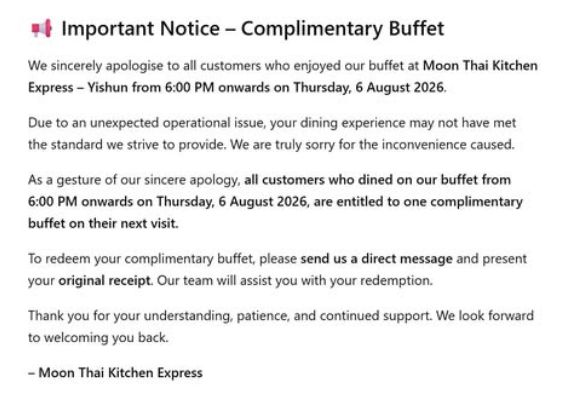 Ada Kebakaran, Resto Thailand Ini Minta Maaf dengan Traktir Buffet Gratis