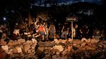 Cali Diguncang Gempa, Malam Mencekam Penuh Reruntuhan
