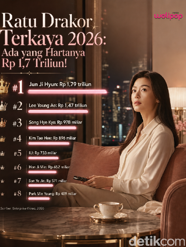 Ratu Drakor Terkaya 2026, Ada yang Hartanya Rp 1,7 Triliun!