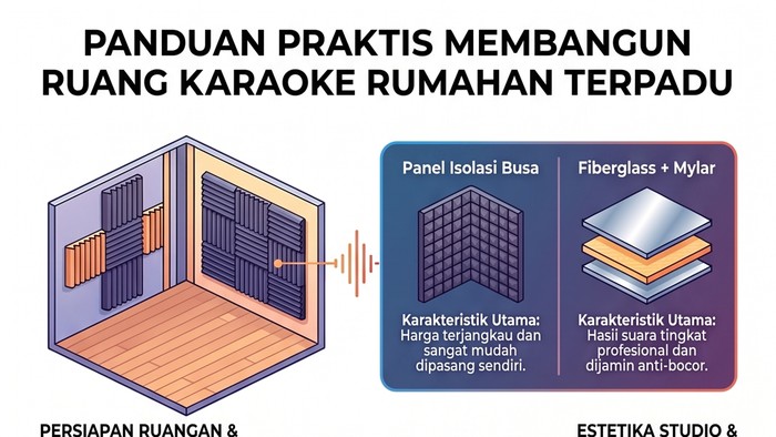 Infografis cara buat ruang karaoke