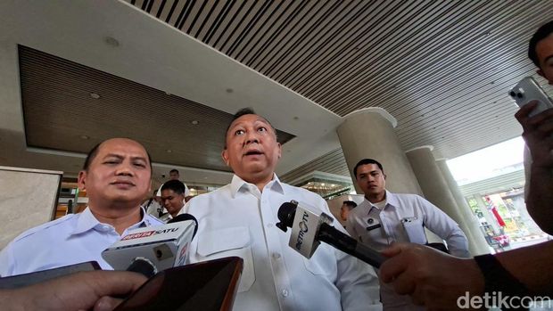 Jajaran BGN menyambangi Kejagung untuk  bersilaturahmi sekaligus meminta pendampingan dan pengawasan pelaksanaan program Makan Bergizi Gratis (MBG). (Kurniawan/detikcom)
