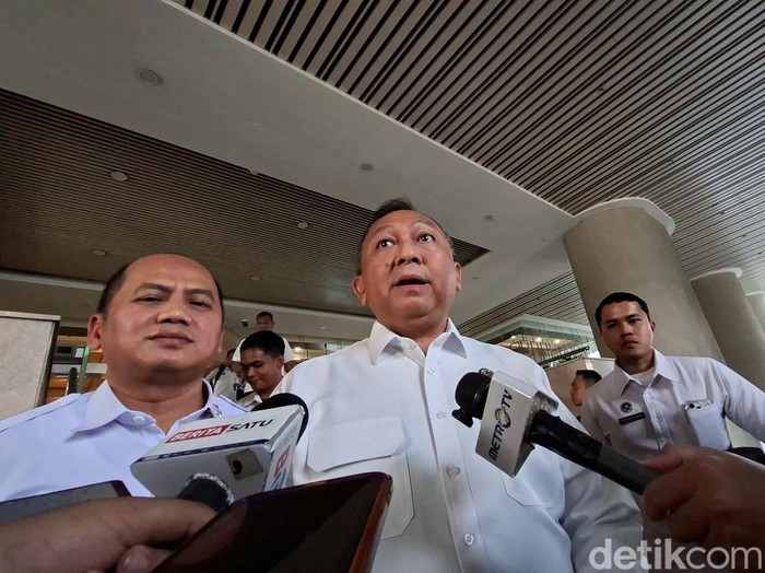 Jajaran BGN menyambangi Kejagung untuk  bersilaturahmi sekaligus meminta pendampingan dan pengawasan pelaksanaan program Makan Bergizi Gratis (MBG). (Kurniawan/detikcom)