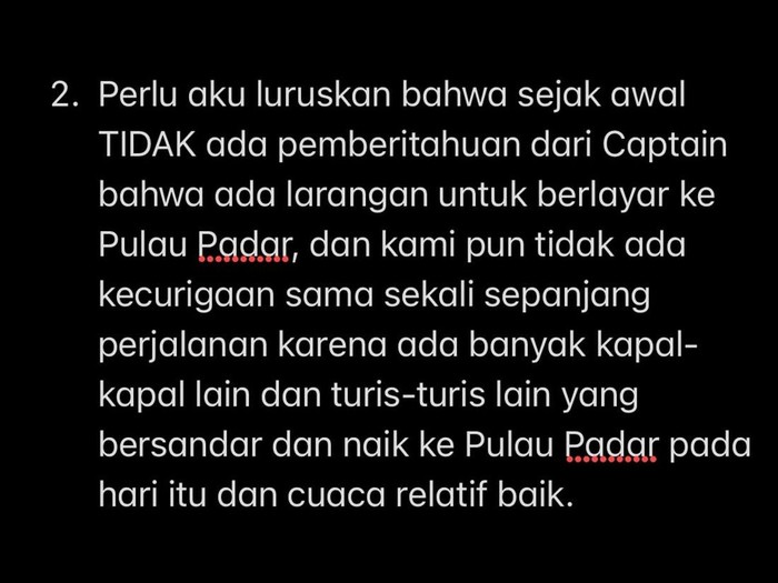 jessica mila klarifikasi soal pelayaran ke Pulau Padar