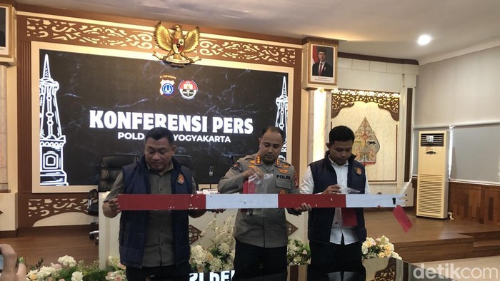 jumpa pers di Mapolresta Sleman, Selasa (11/8/2026).