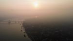 Kabut Asap Karhutla Selimuti Palembang, Langit Sumsel Memutih