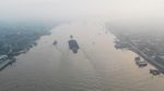 Kabut Asap Karhutla Selimuti Palembang, Langit Sumsel Memutih
