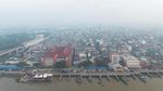 Kabut Asap Karhutla Selimuti Palembang, Langit Sumsel Memutih