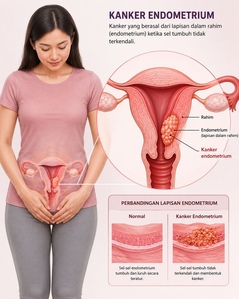 Kanker Endometrium Bisa Dideteksi Dini, Kenali Gejala dan Faktor Risikonya Kanker Endometrium Bisa Dideteksi Dini, Kenali Gejala dan Faktor Risikonya
