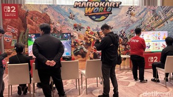 Selain pengumuman soal Nintendo Switch 2, ada hal lain yang perlu disoroti, yaitu kedatangan gamer Mario Kart World. Foto: Panji Saputro/detikINET