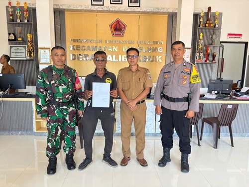 Pemdes Kalibukbuk memanggil Wayan Sedana yang lecehkan WNA asal China di kawasan Lovina, Senin (10/8/2026). Foto : Pemdes Kalibukbuk