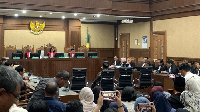 Sidang dakwaan mantan Menteri Agama Yaqut Cholil Qoumas di kasus korupsi kuota haji (Mulia/detikcom)