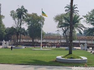 Halaman Gedung Sate Diklaim Siap untuk Upacara HUT ke-81 RI