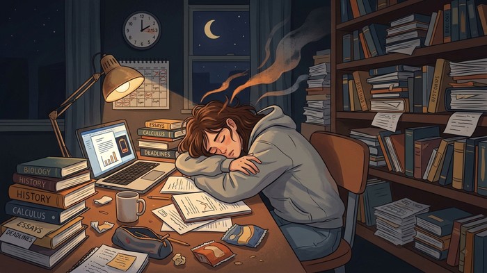 Ilustrasi burnout akademik