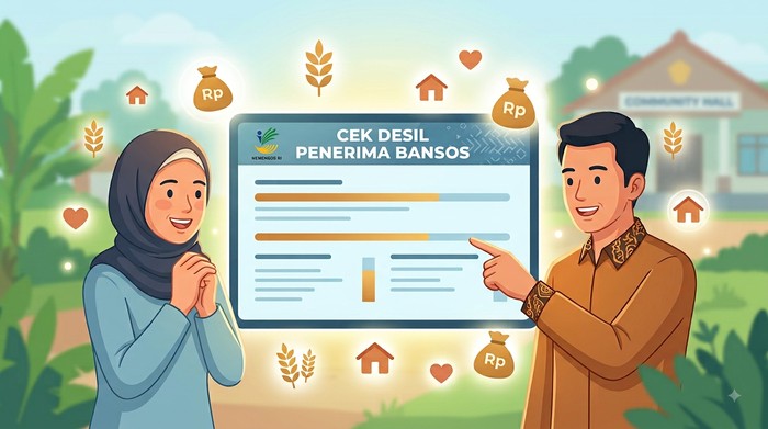 Ilustrasi cek desil penerima bansos 2026.