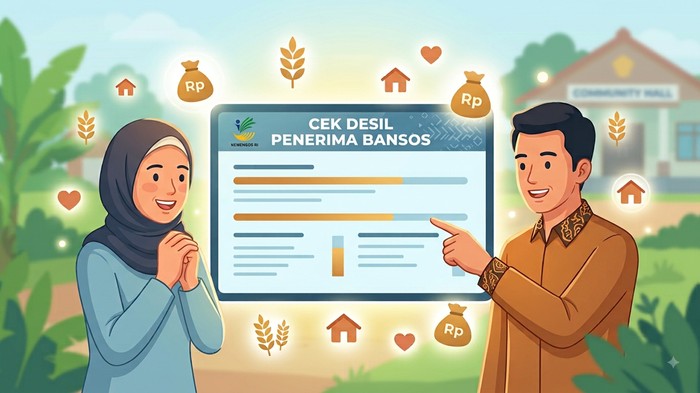 Ilustrasi cek desil penerima bansos 2026.