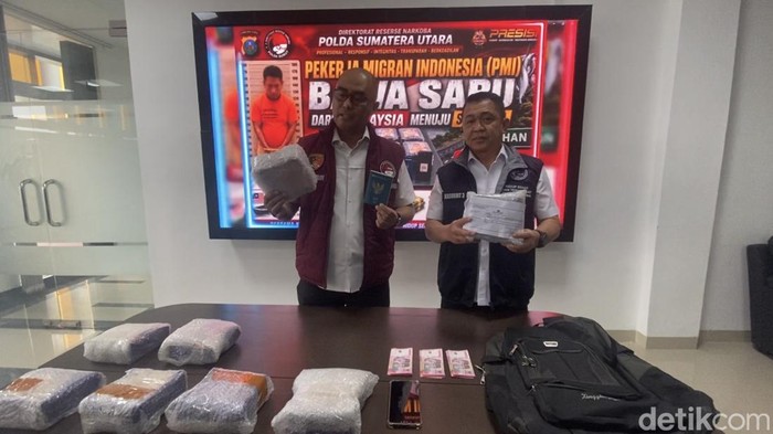 Konferensi Pers Dirresnarkoba Polda Sumut Kombes Andy Arisandi (dok. Mhd Ilham Pradilla).