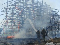 Gudang di Kebonarum Klaten Terbakar, 4 Ton Tembakau Ludes!