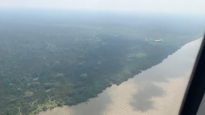 Potret udara di wilayah Riau diselimuti asap (dok. Istimewa)