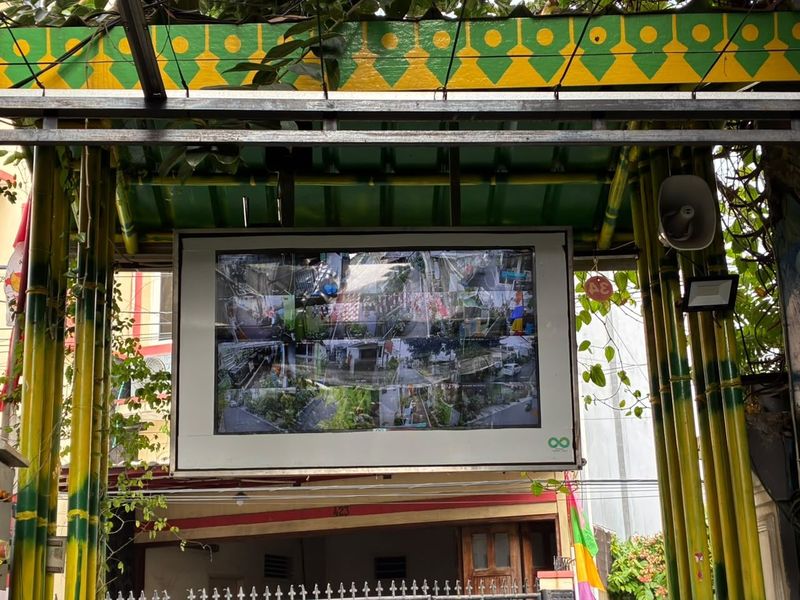 CCTV dan speaker toa di RT 08 RW 04 Malaka Jaya, Duren Sawit, Jakarta Timur.