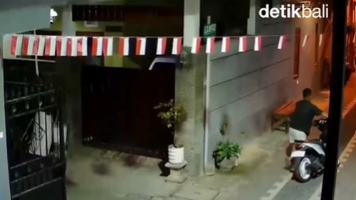Sepeda motor yang dicuri dari rumah warga di Jalan Gunung Indrakila III, Denpasar Barat, Kota Denpasar. (Selasa (4/8/2026). (Istimewa)