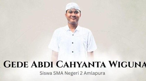 Siswa SMAN 2 Amlapura, I Gede Abdi Cahyanta Wiguna, meninggal setelah tumbang ketika mengikuti gerak jalan 17 km putra dalam rangka HUT ke-81 RI di Karangasem. (Istimewa)