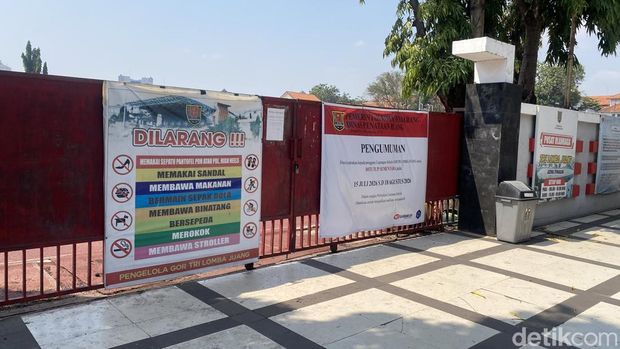 Suasana Gedung Olahraga (GOR), Tri Lomba Juang, Kecamatan Semarang Selatan, yang masih dalam perbaikan, Rabu (12/8/2026). Suasana Gedung Olahraga (GOR), Tri Lomba Juang, Kecamatan Semarang Selatan, yang masih dalam perbaikan, Rabu (12/8/2026).