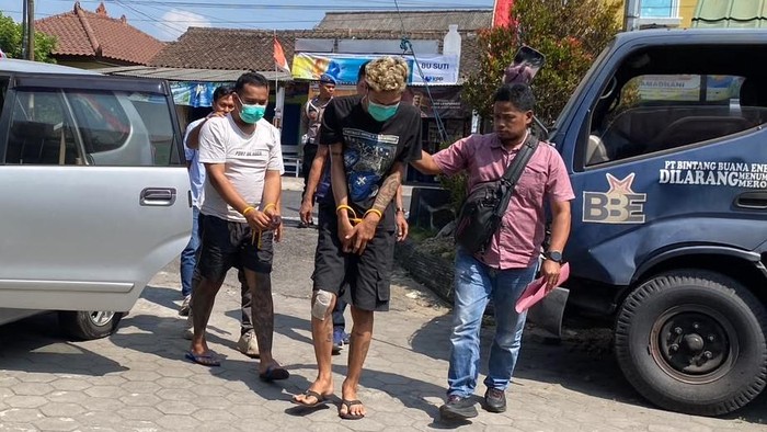 Tampang pelaku begal di Candibinangun Sleman.