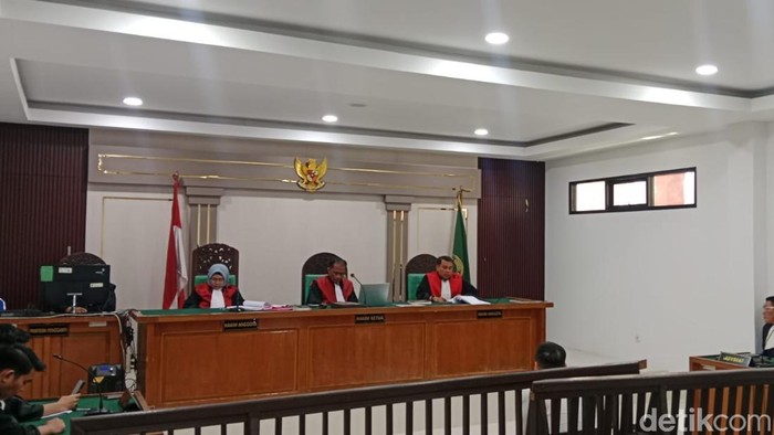 Terdakwa Yansori jalani sidang vonis di Pengadilan Palembang